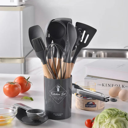 12 Pcs Silicone Cooking Utensils