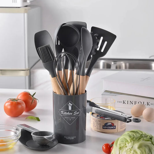 12 Pcs Silicone Cooking Utensils