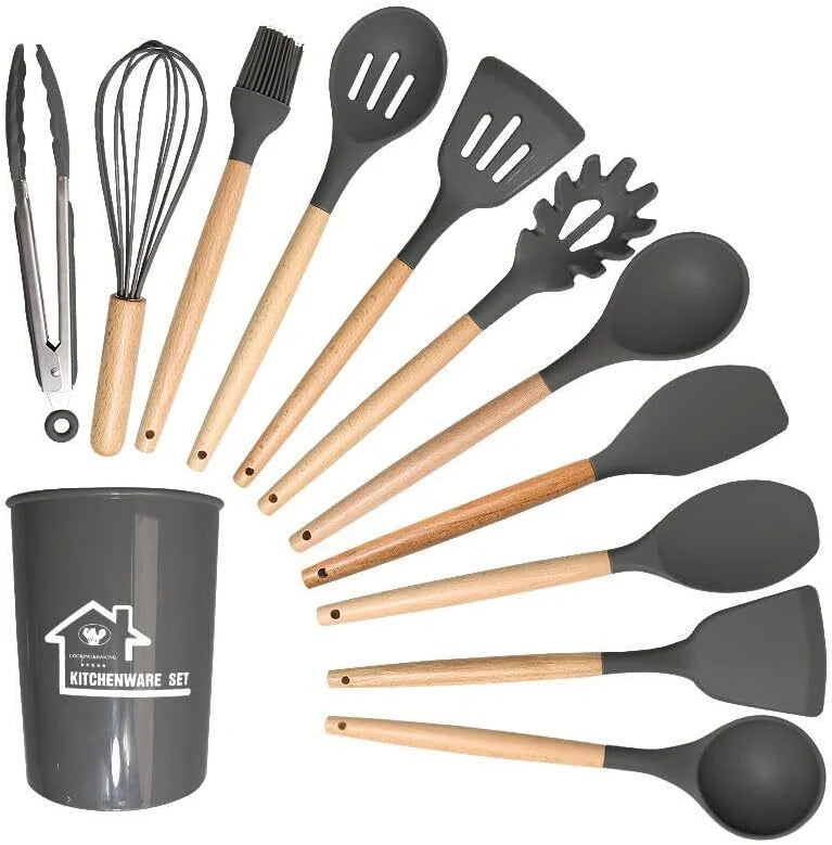 12 Pcs Silicone Cooking Utensils